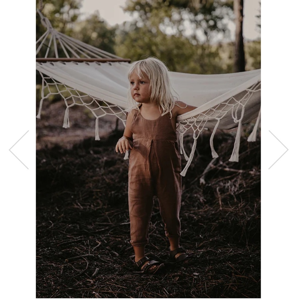 The Simple Folk The Greta Overall in Oatmeal